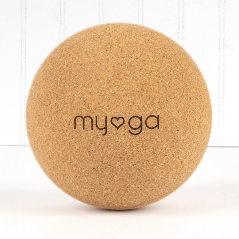 Массажный мяч MYGA Cork Massage Ball 10 см, пробка