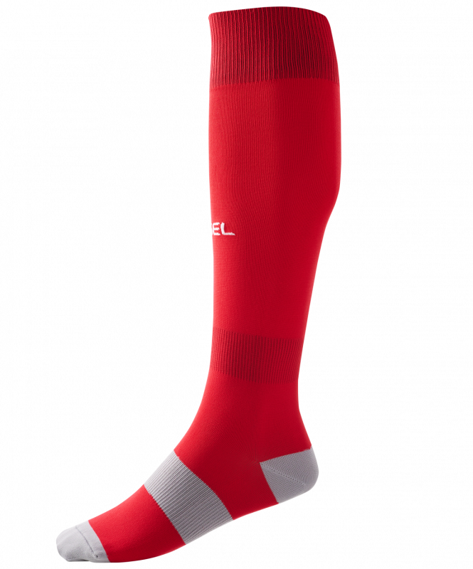 Гетры футбольные CAMP BASIC SOCKS, красный/серый/белый, размер 39-42, Jögel УТ-00021434