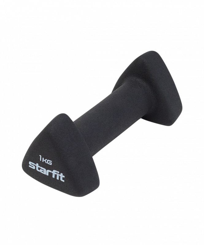 Гантель неопреновая STARFIT DB-205 1 кг, черный УТ-00020457
