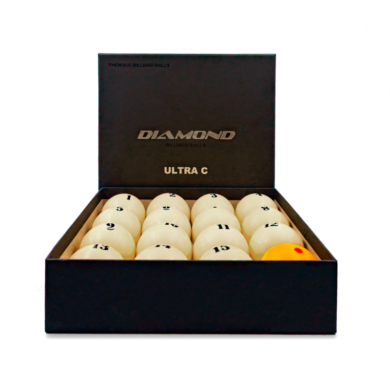 Комплект бильярдных шаров для русской пирамиды Cosmos Billiards "Diamond Ultra C" 67 мм (желтый биток)