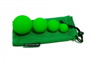 Набор из 4 массажных мячей Original FitTools FT-4LCBS