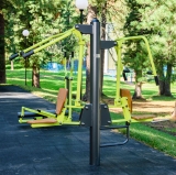 Уличный тренажер Тяга Сверху - Жим от груди ZAVODSPORTA S-1056