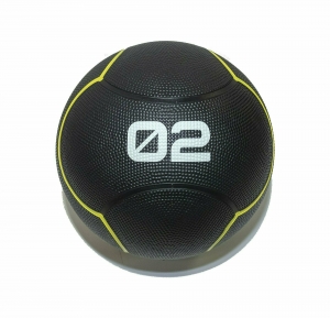 Мяч тренировочный черный 2 кг Original FitTools FT-UBMB-2