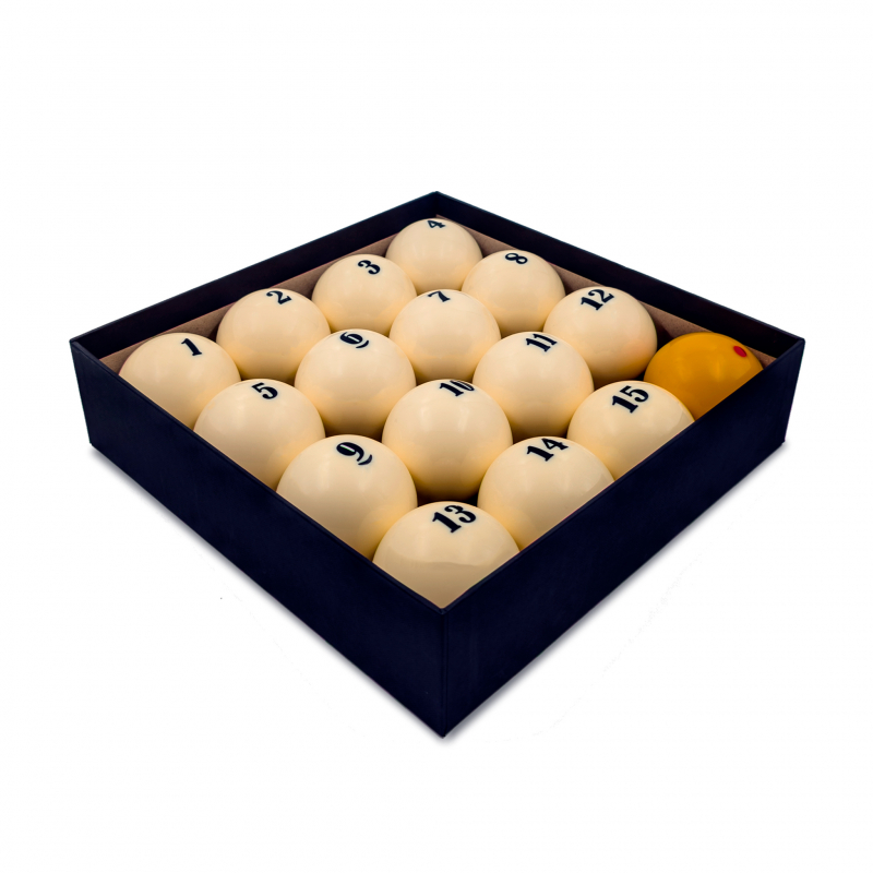 Комплект бильярдных шаров для русской пирамиды Cosmos Billiards "Diamond Ultra C" 68 мм (желтый биток)