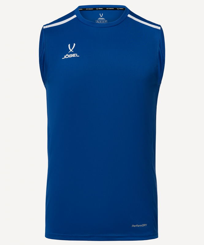 Майка тренировочная DIVISION PerFormDRY Training Sleeveless, синий, Jögel ЦБ-00001846
