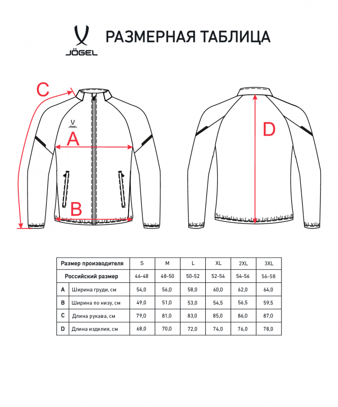 Куртка спортивная CAMP 2 Lined Jacket, черный, Jögel