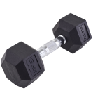 Гантель гексагональная DB-301 9 кг, обрезиненная, черный, Starfit УТ-00019790