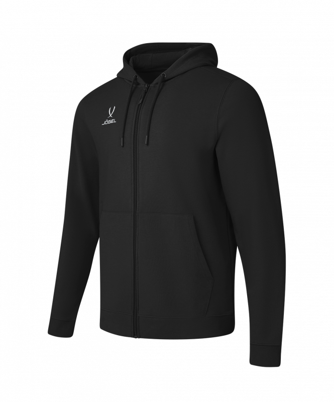 Флисовое худи на молнии ESSENTIAL Cotton Fleece FZ Hoodie, черный, размер S, JÖGEL ЦБ-00004811
