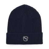 Шапка PUMA Cat Patch Mid Crown Beanie, 02735606, 100% полиэстер, темно-синий