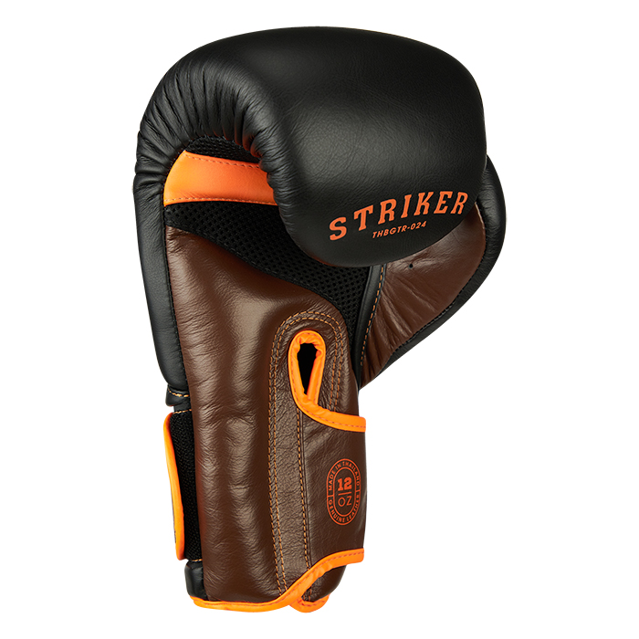 боксерские перчатки STRIKER черный/оранжевый Green Hill THBGTR-024 16oz