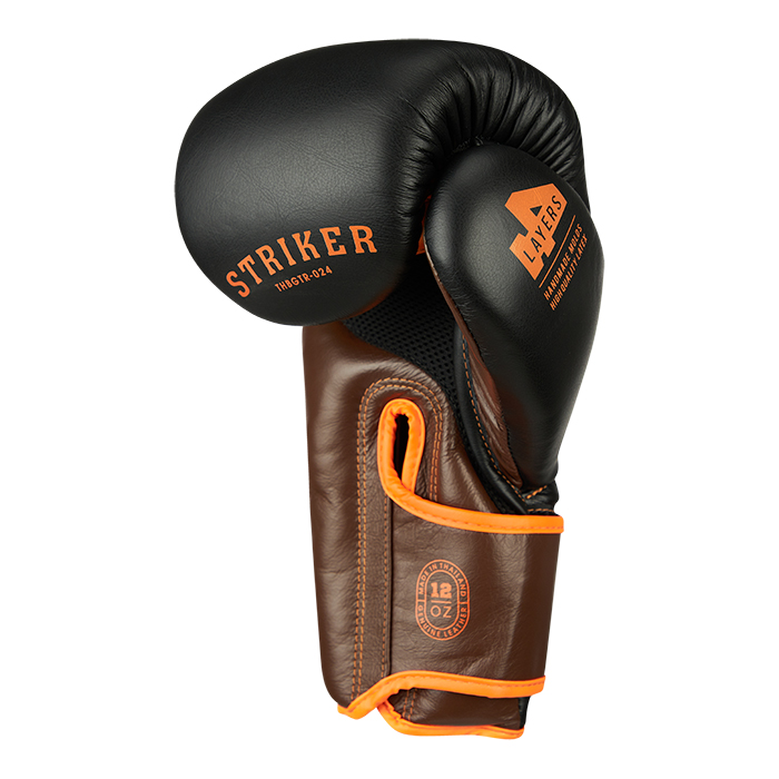 боксерские перчатки STRIKER черный/оранжевый Green Hill THBGTR-024 16oz