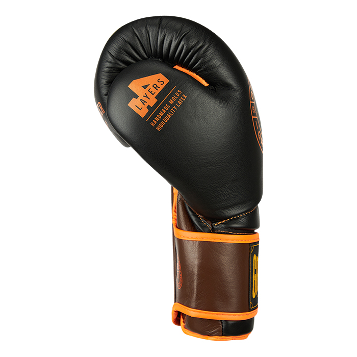 боксерские перчатки STRIKER черный/оранжевый Green Hill THBGTR-024 16oz