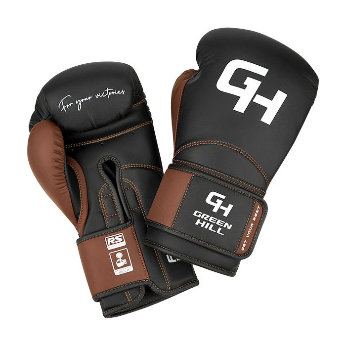 Боксерские перчатки Force SPARRING Чёрно-коричневые Green Hill CNBGKS-980 16oz