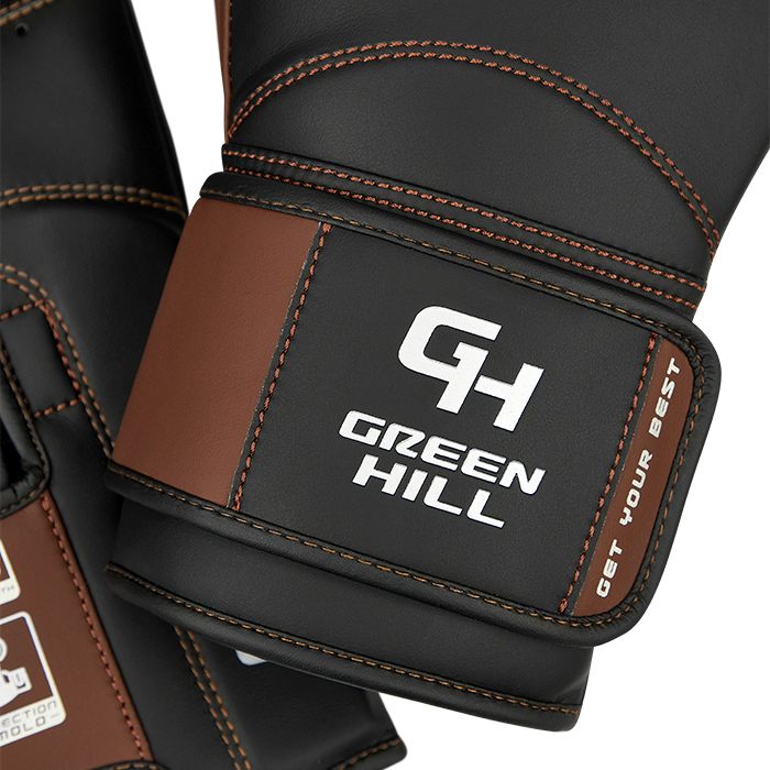 Боксерские перчатки Force SPARRING Чёрно-коричневые Green Hill CNBGKS-980 16oz