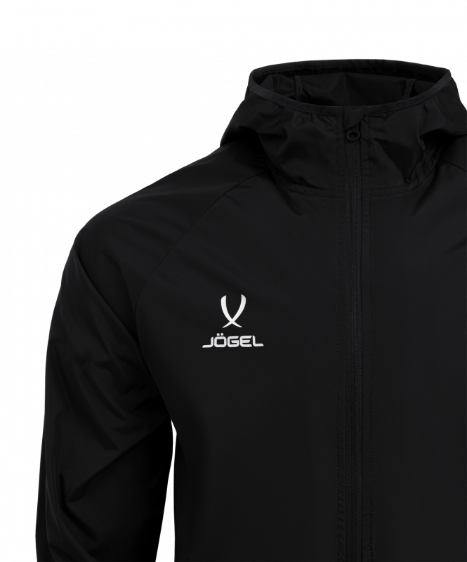 Куртка ветрозащитная CAMP Rain Jacket, черный, детский, размер YM, Jögel ЦБ-00005430
