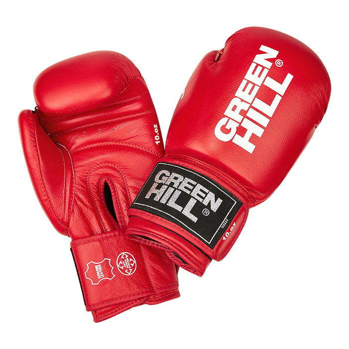 Боксерские Перчатки TIGER красные Green Hill BGT-2010RU1 10oz
