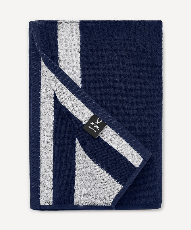 Полотенце спортивное JOGEL ESSENTIAL Towel L, 70х140, темно-синий/белый, размер Б/Р ЦБ-00004143