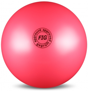 Мяч для художественной гимнастики FIG 19 см. розовый