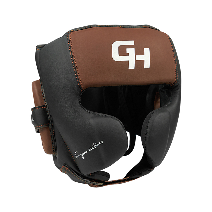 Боксерский шлем Force Mex KK Чёрно-коричневый Green Hill CNHGKM-980 S