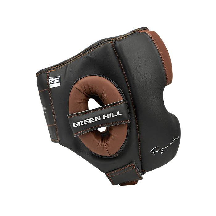 Боксерский шлем Force Mex KK Чёрно-коричневый Green Hill CNHGKM-980 S