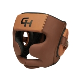 Боксерский шлем Force Full Face KK Коричнево-табачный Green Hill CNHGKF-770 S
