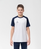 Футболка игровая CAMP Reglan Jersey, белый/темно-синий, детский, размер XS, Jögel УТ-00016197