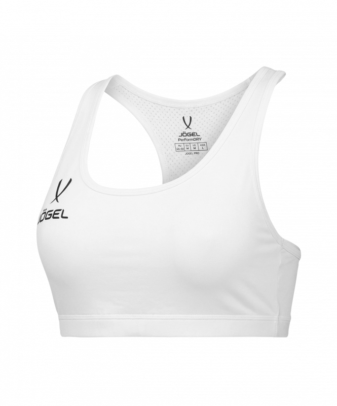 Бра тренировочное JOGEL DIVISION PerFormDRY Womens Top, белый, размер L ЦБ-00004085