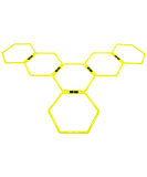 Набор шестиугольных напольных обручей Agility Hoops JA-216, 6 шт, Jögel УТ-00016902