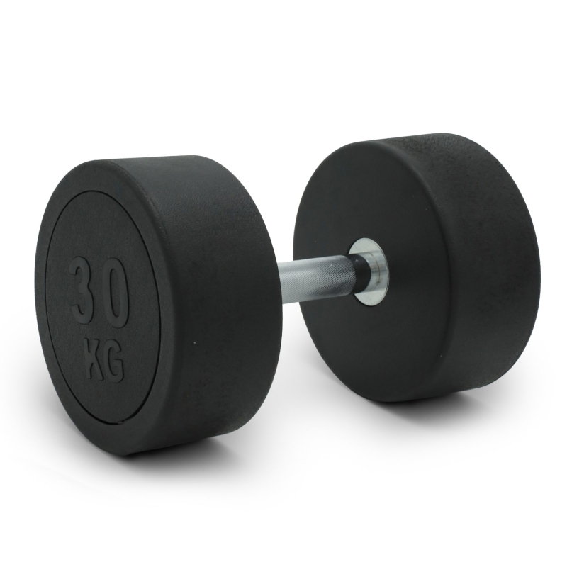 Гантель UNIX Fit PRO круглая обрезиненная 30 кг / шт DBRND30PBK