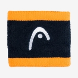 Напульсники HEAD 2.5" stripped, 285864-NVBN, ширина 6.5см, 90% нейлон, 10% эластан, пара, т.сине-оранж