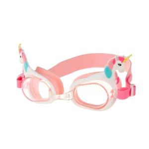 Очки детские для плав.TORRES Fun Kids, SW-32524PK, прозрач.линзы, розовая.оправа, широкий рег.ремешок