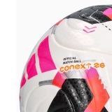 Мяч футб. ADIDAS Conext 26 PRO KE5866, р.5, FIFA Quality Pro, 4 панели, ПУ, термосшивка, бело-роз-чер