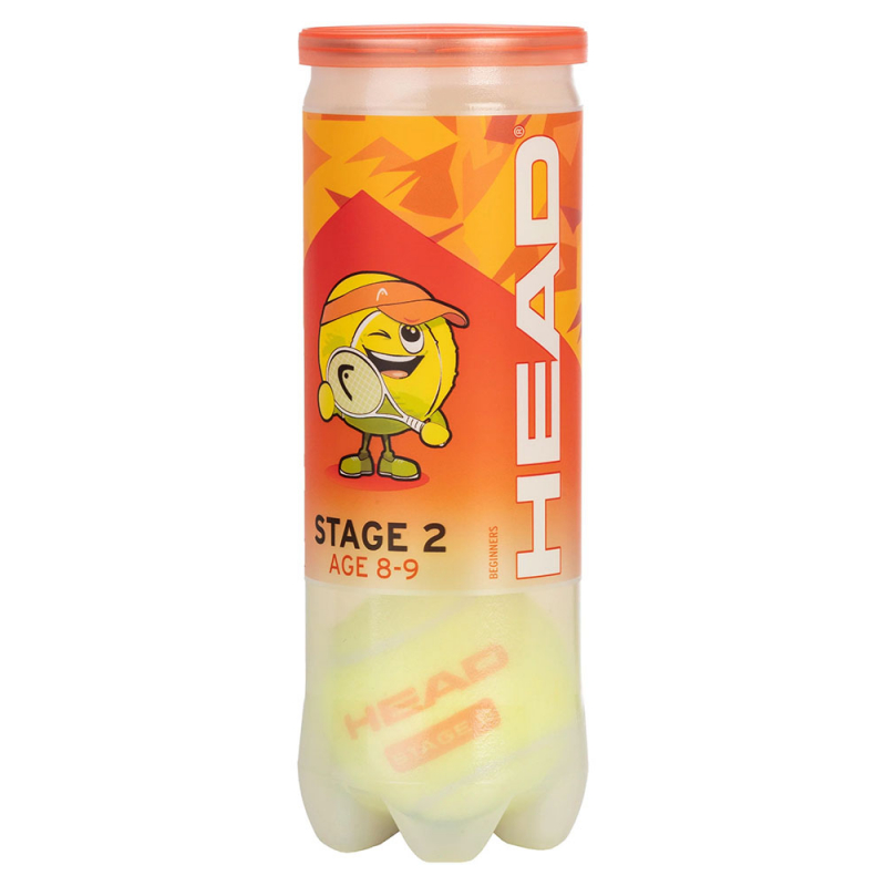 Мячи для большого тенниса детский HEAD Stage 2 Orange 578423, 3шт