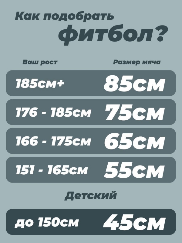 Фитбол GB-109 антивзрыв, 1500 гр, с ручным насосом, темно-синий, 85 см, Starfit