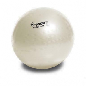 Мяч гимнастический TOGU My Ball Soft 65 см. белый перламутровый