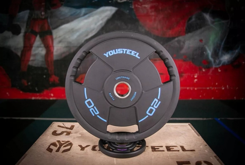 Диск TPU с ручками 20 кг, 3 HANDLE YOUSTEEL