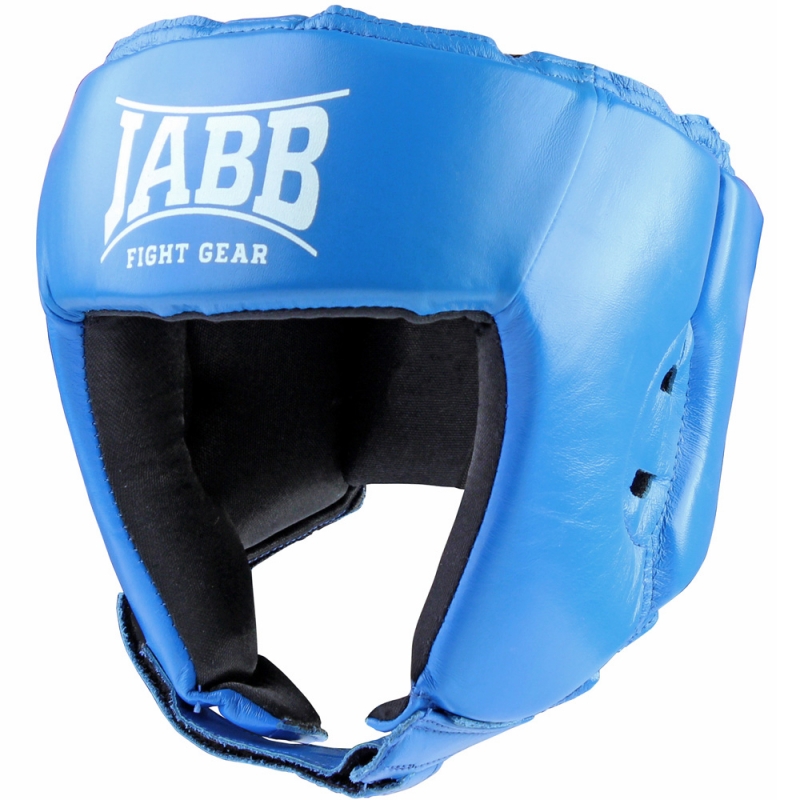 Шлем бокс.(нат.кожа) Jabb JE-2004 синий L