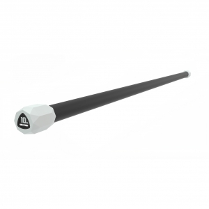 Бодибар 10 кг, серый-черный, LIVEPRO Weighted Bar