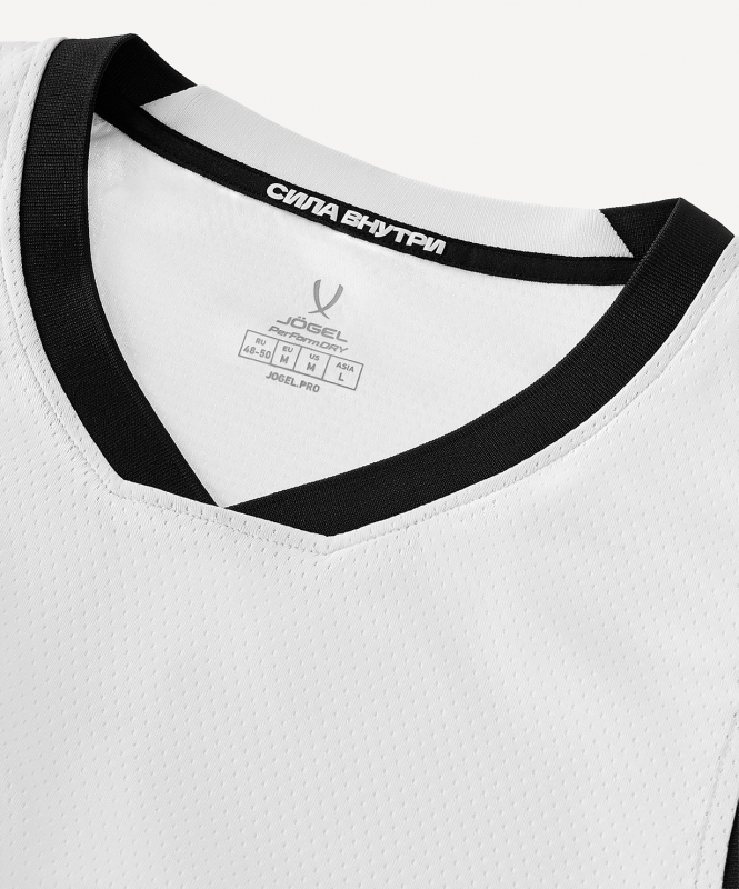 Майка баскетбольная JÖGEL DIVISION PerFormDRY Jersey 00, белый, размер S ЦБ-00006823