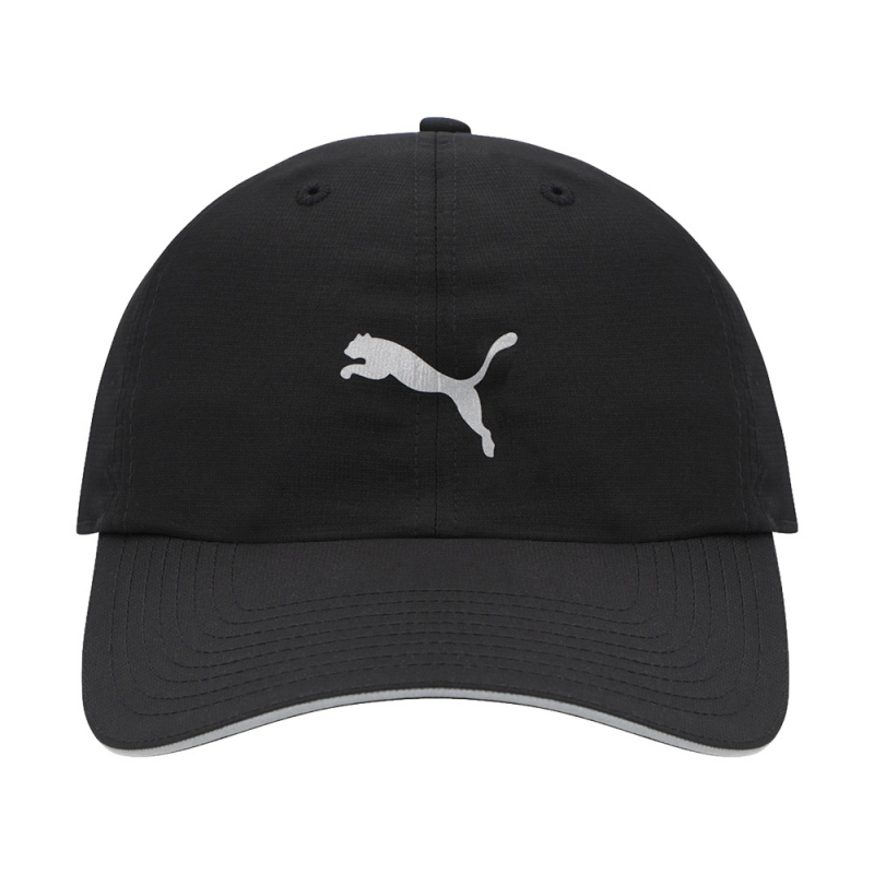 Бейсболка спорт. PUMA Running Cap III 02616901, 100% полиэстер, черный