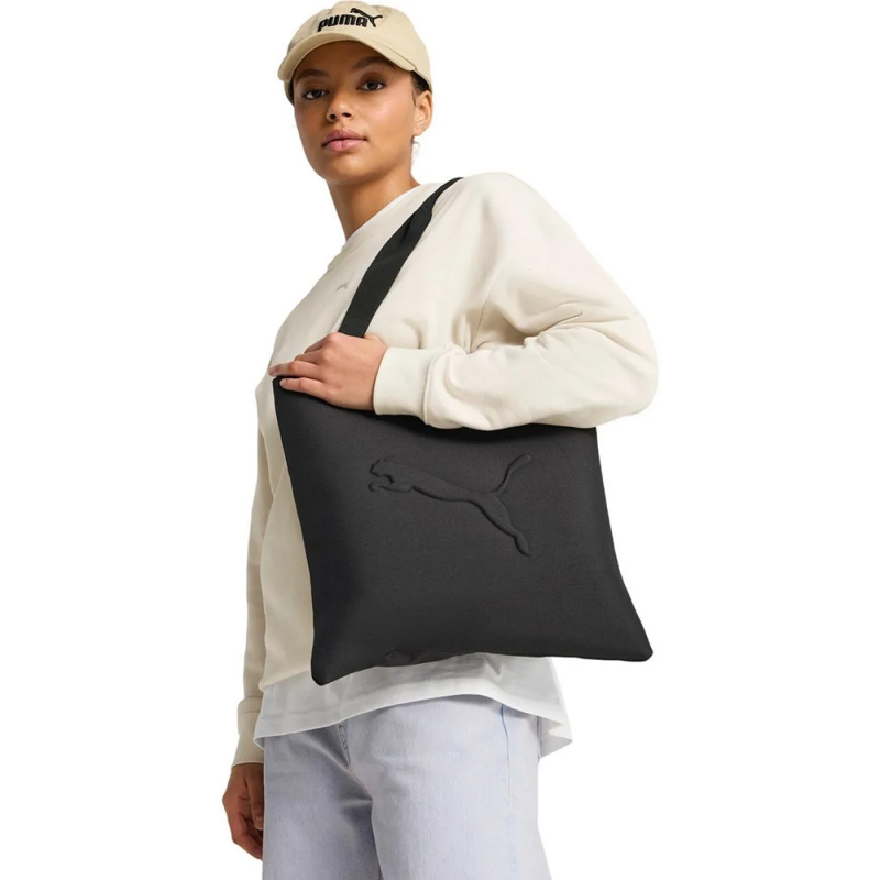 Сумка шоппер PUMA BUZZ Tote, 09115701, полиэстер, черный