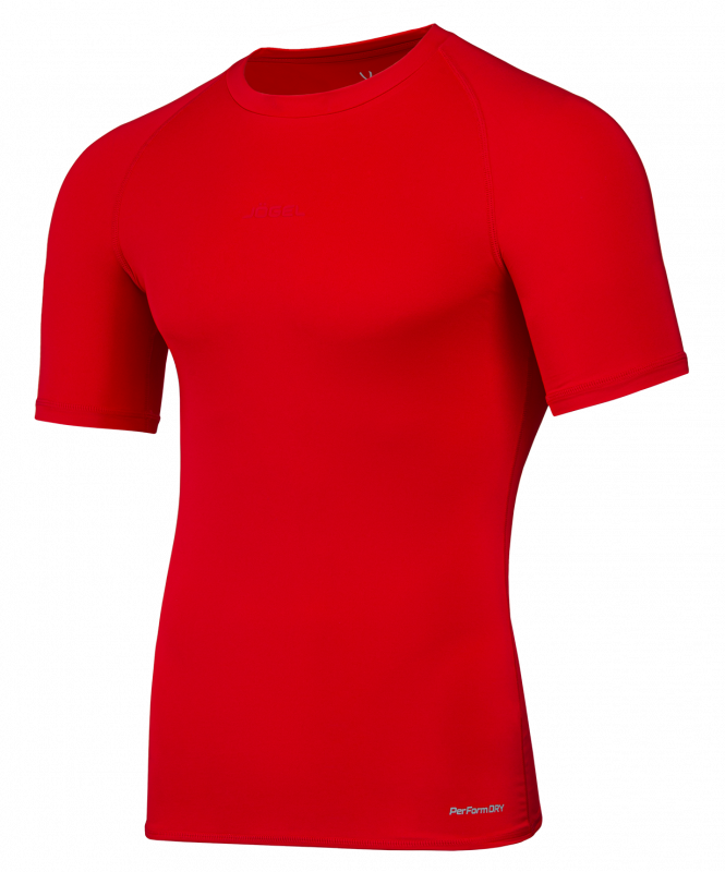 Футболка компрессионная Jögel PerFormDRY Baselayer Tee SS 2, красный, размер XL ЦБ-00003109