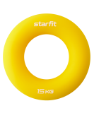 Эспандер кистевой ES-404 &quot;Кольцо&quot;, диаметр 8,8 см, 15 кг, силикогель, желтый, Starfit
