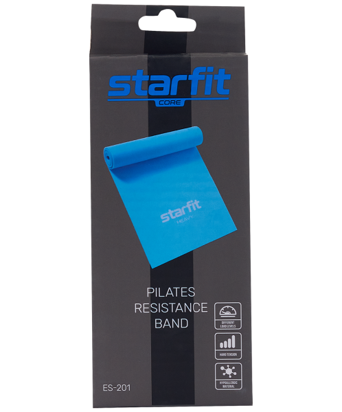 Лента для пилатеса ES-201 1200*150*0,55 мм, синий пастель, Starfit