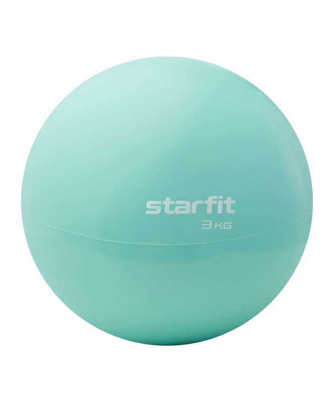 Медбол GB-703, 3 кг, мятный, Starfit УТ-00018930