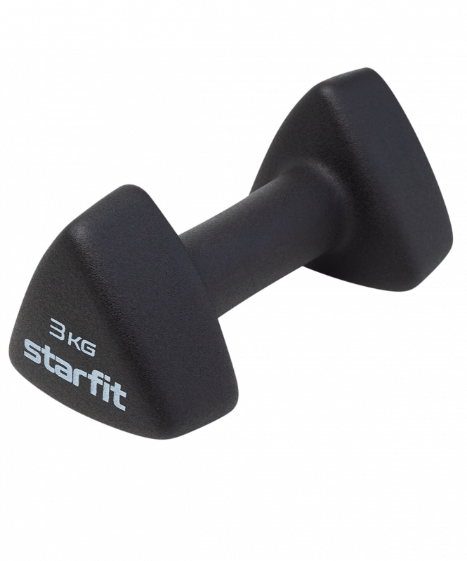 Гантель неопреновая STARFIT DB-205 3 кг, черный УТ-00020461