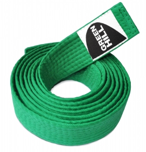 Пояс для кимоно зеленый Green Hill KBO-1014 270 см