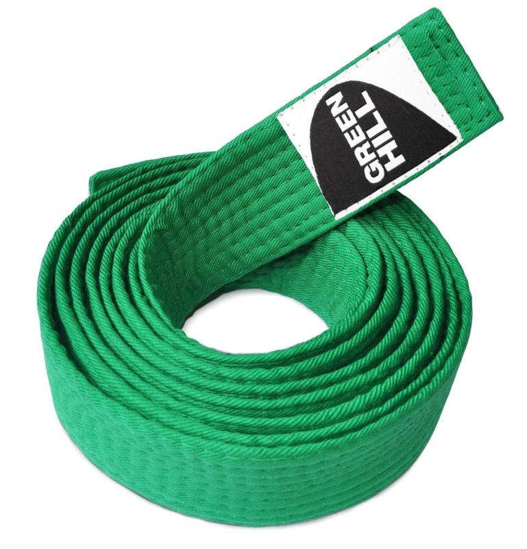 Пояс для кимоно зеленый Green Hill KBO-1014 270 см