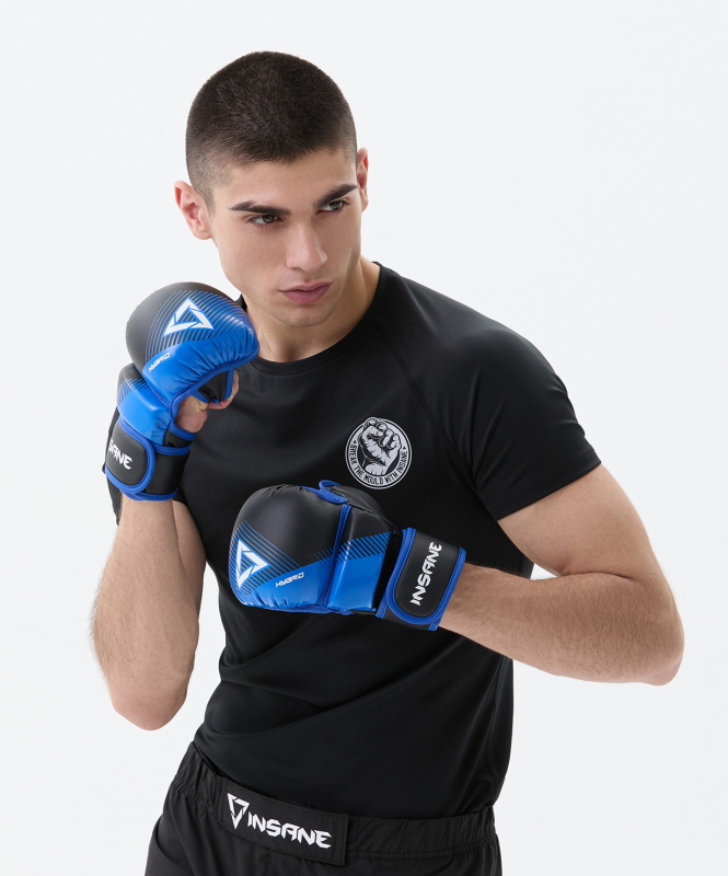 Перчатки INSANE MMA HYBRID, синий, размер S ЦБ-00003879