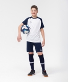 Футболка игровая CAMP Reglan Jersey, белый/темно-синий, детский, размер XS, Jögel УТ-00016197
